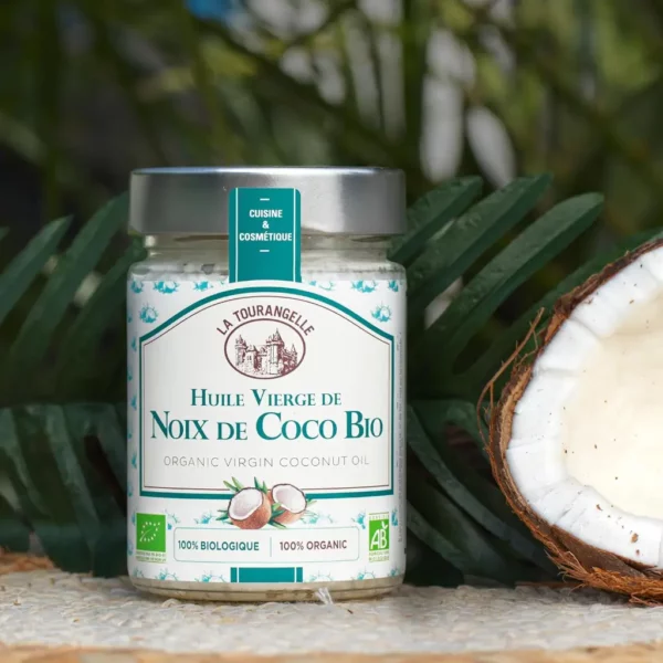 huile noix de coco massage cuisine bio