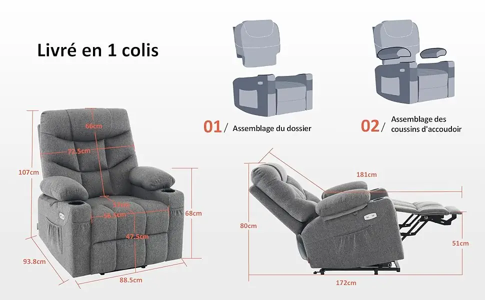 fauteuil releveur livré à domicile