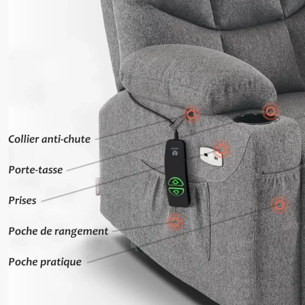 Fauteuil releveur électrique confort – Image 4
