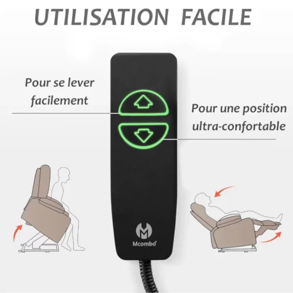 Fauteuil releveur électrique confort – Image 6